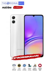 Samsung A05 - 6GB RAM - 128GB Storage - PTA Approved - 12 Months Warranty - Silver - The Original Bro Mobiles - TOB28